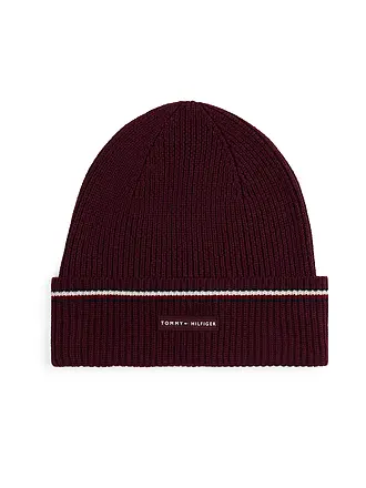 TOMMY HILFIGER | Mütze - Haube | dunkelrot
